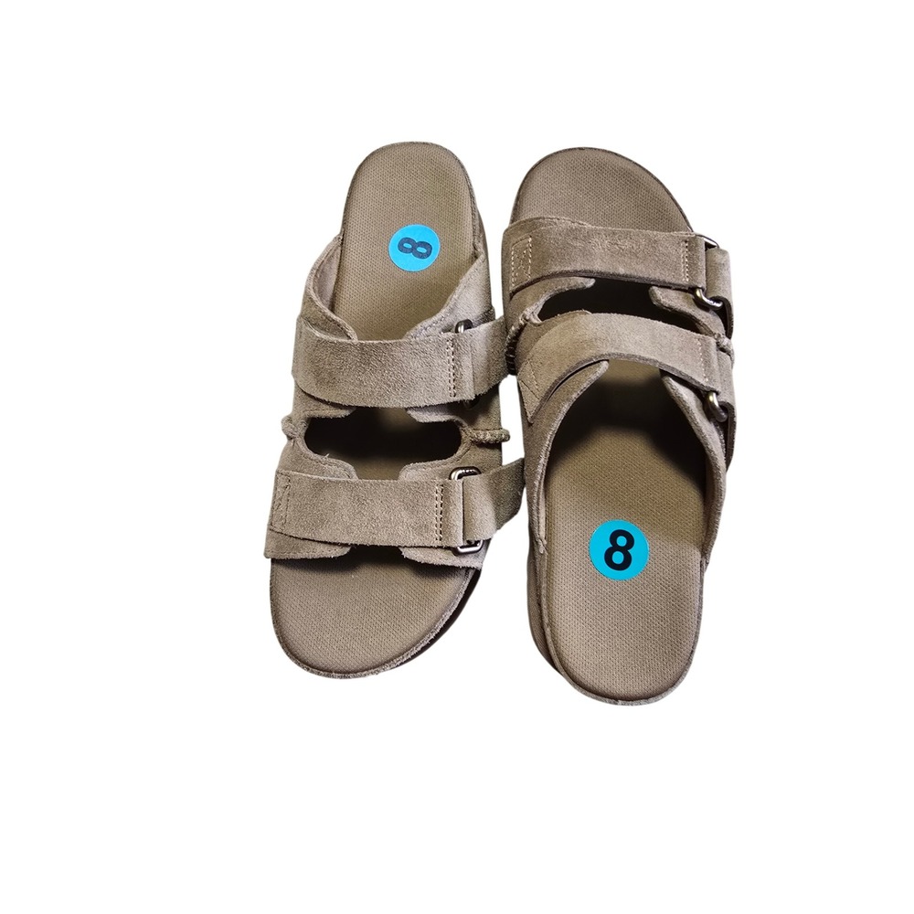 🆕️ NWT - UGG Goldenstar Chestnut Suede Platform Sandals slides Womens 8 - Picture 16 of 16